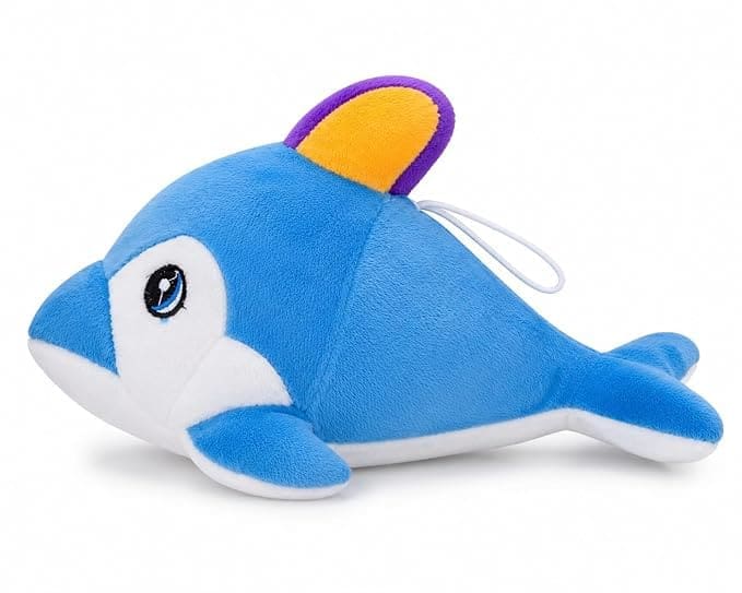 Blue and White Dolphin Plush