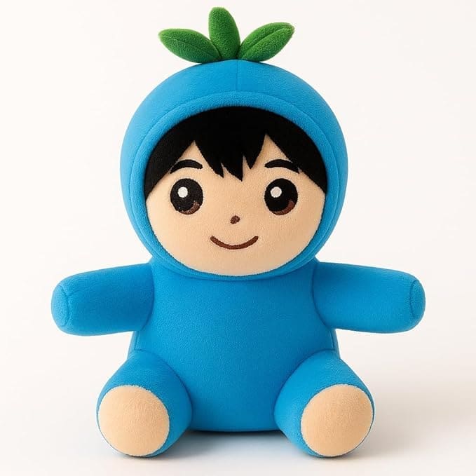 Blue Blueberry Boy Character Plush