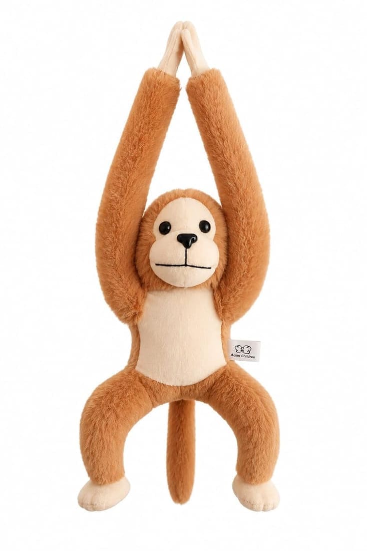 Brown Hanging Monkey Plush