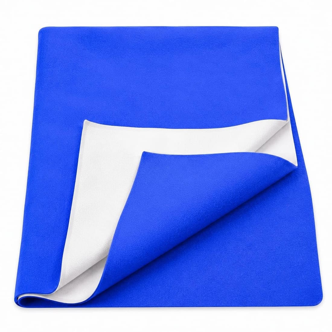 Blue and White Reversible Soft Felt Play Mat