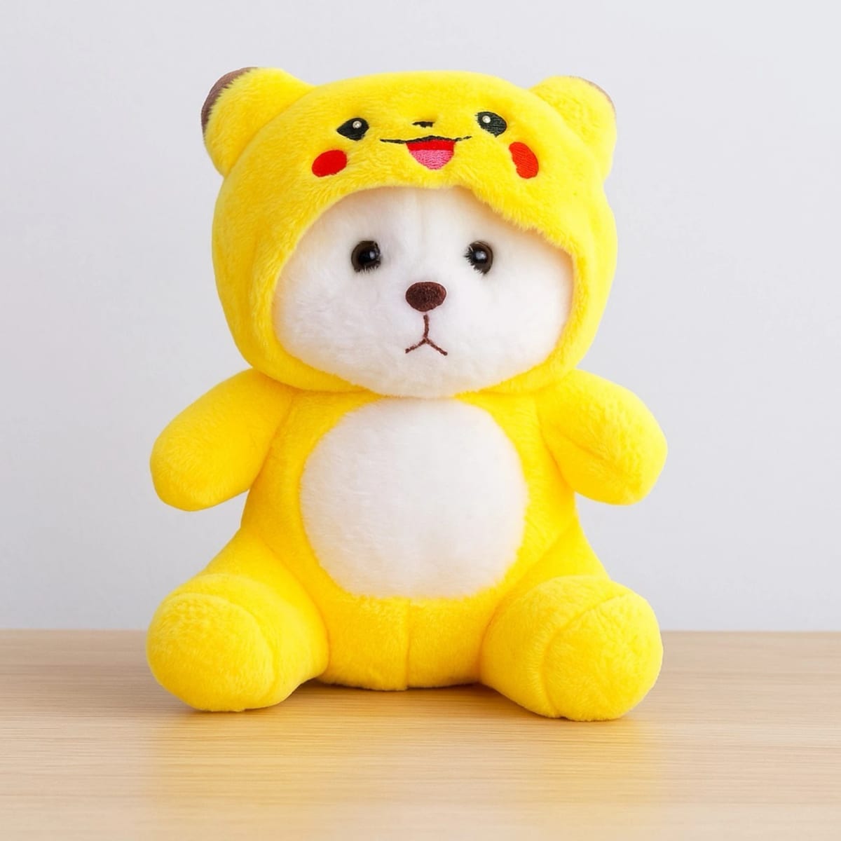 HOODIE - BEAR - 30 CM Yellow Rabbit fur