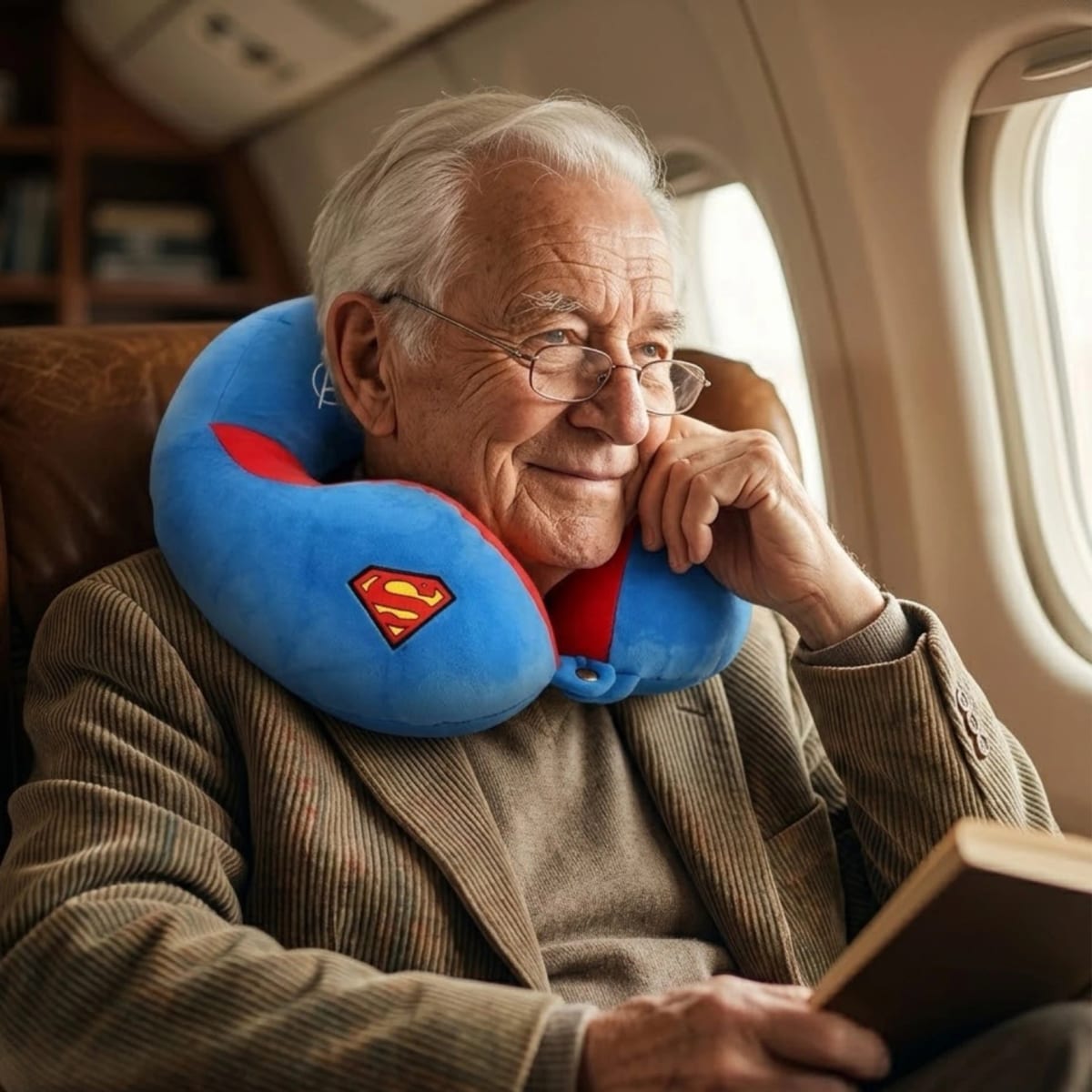 NECK - PILLOW - 30 CM Sky - Super Man Imported E.F