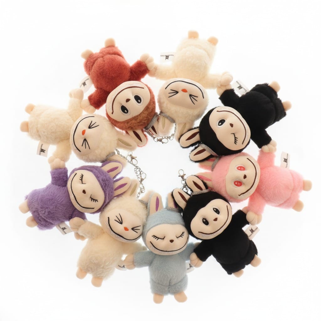 BABU DOLL - 22 CM Mix - Color Rabbit - Fur