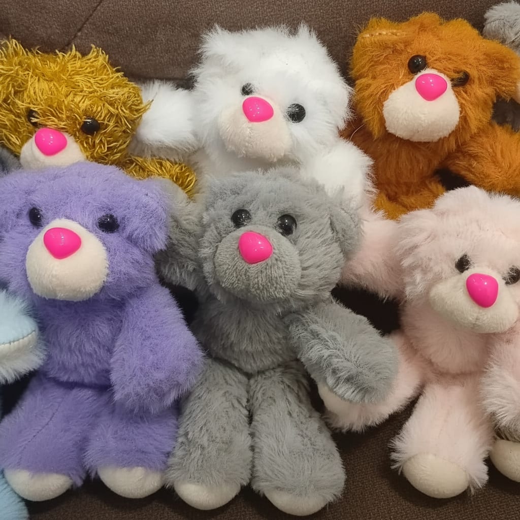 HAMPER TEDDY - 15 CM Mix - Color Rabbit - Fur