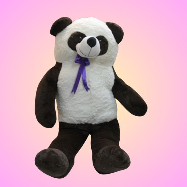 Rabbit Fur Black Panda Teddy – 3FT (90 CM) Ultra-Soft Plush - Image 2