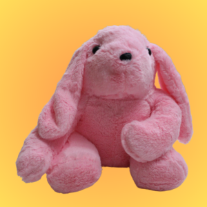 Rabbit Fur Big Ear Bunny Plush – 45 CM